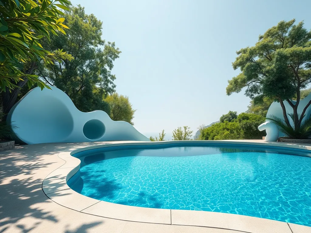 A clear above ground pool featuring a modern filtration system, highlighting the importance of water clarity for pool maintenance.