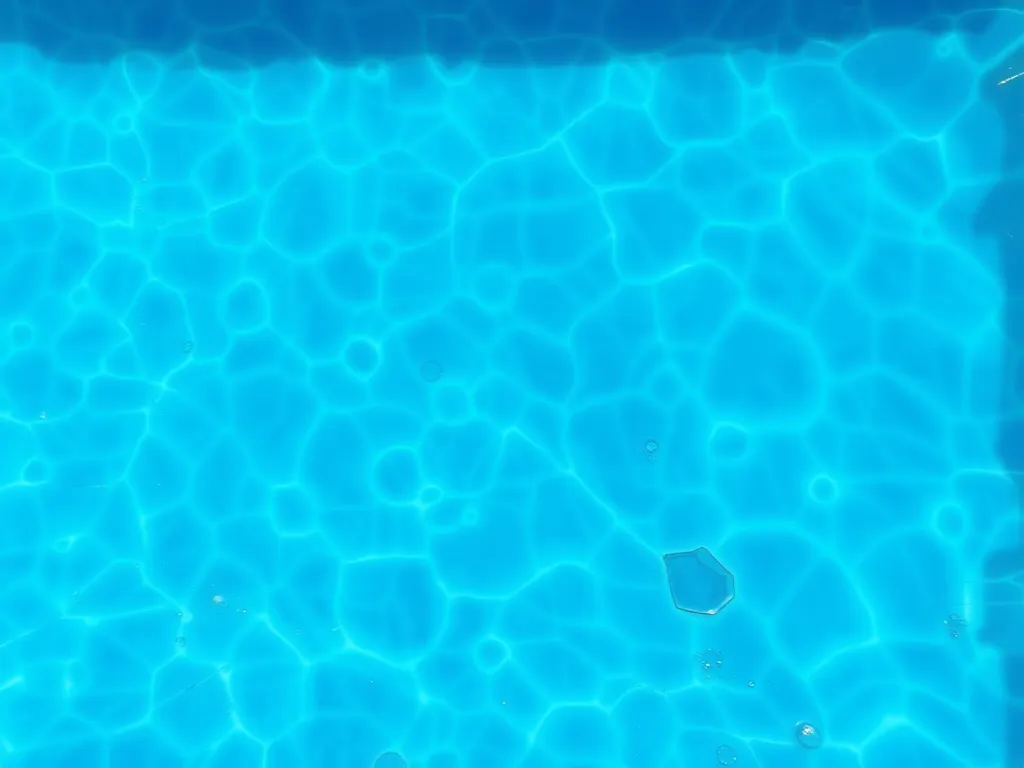 Clear turquoise water in an acid wash pool, showcasing the brilliant hues.