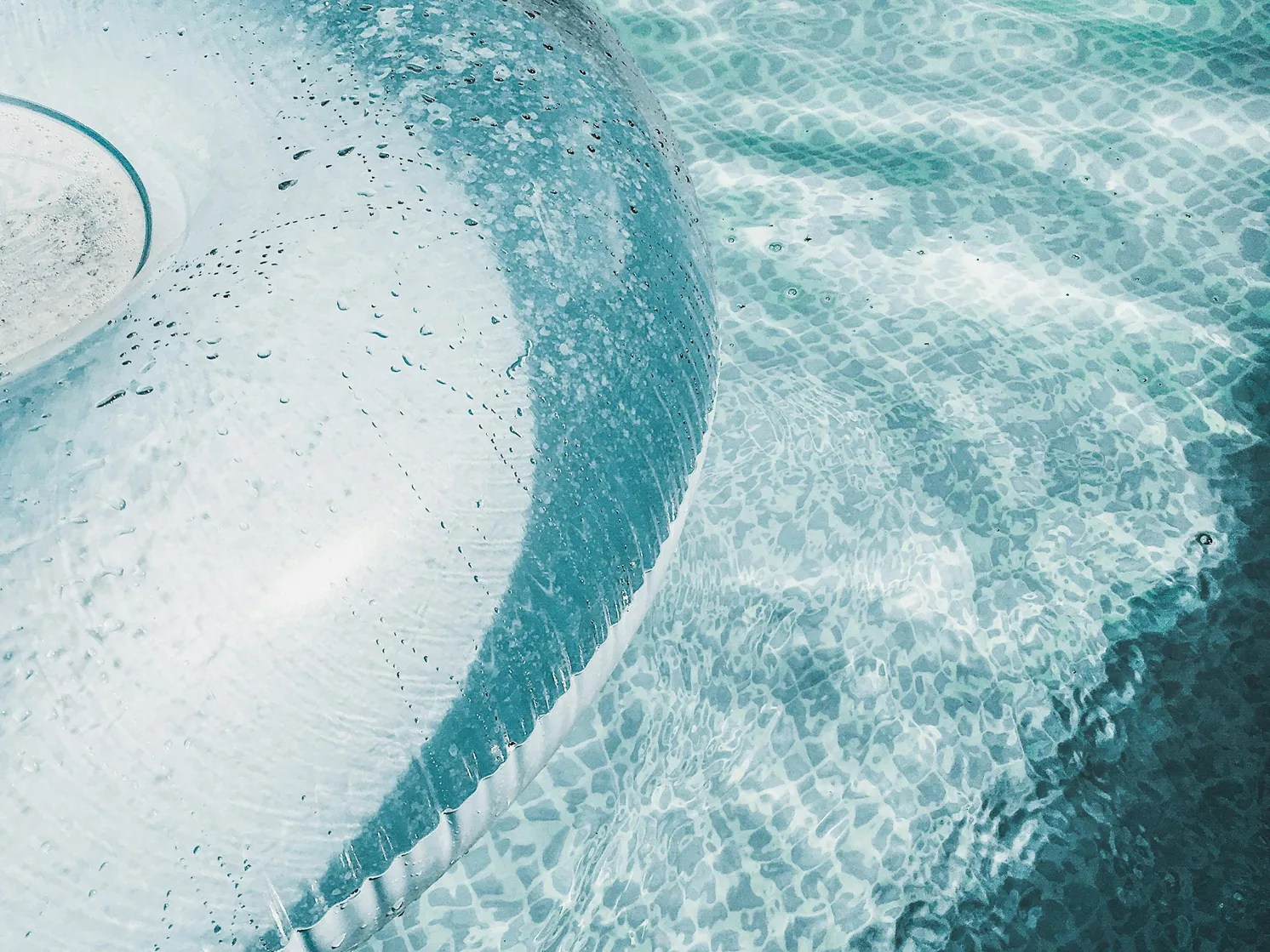 Automated valves for pool systems showcasing a pool environment