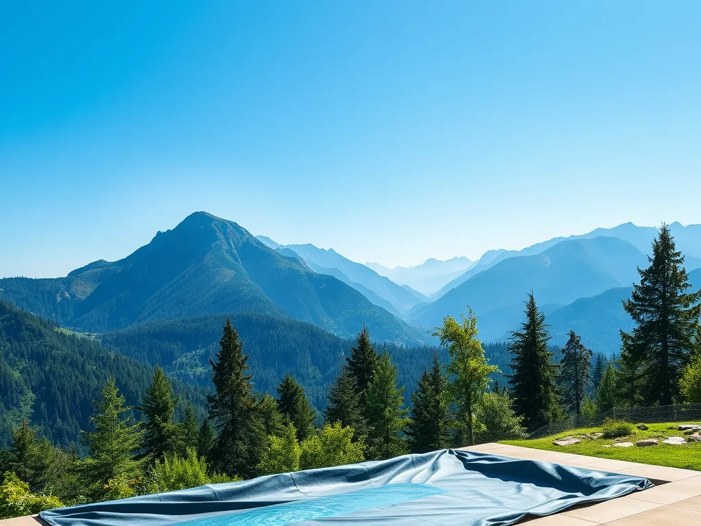 Scenic view of Blue Pool Oregon, showcasing its vibrant blue waters surrounded by mountains.