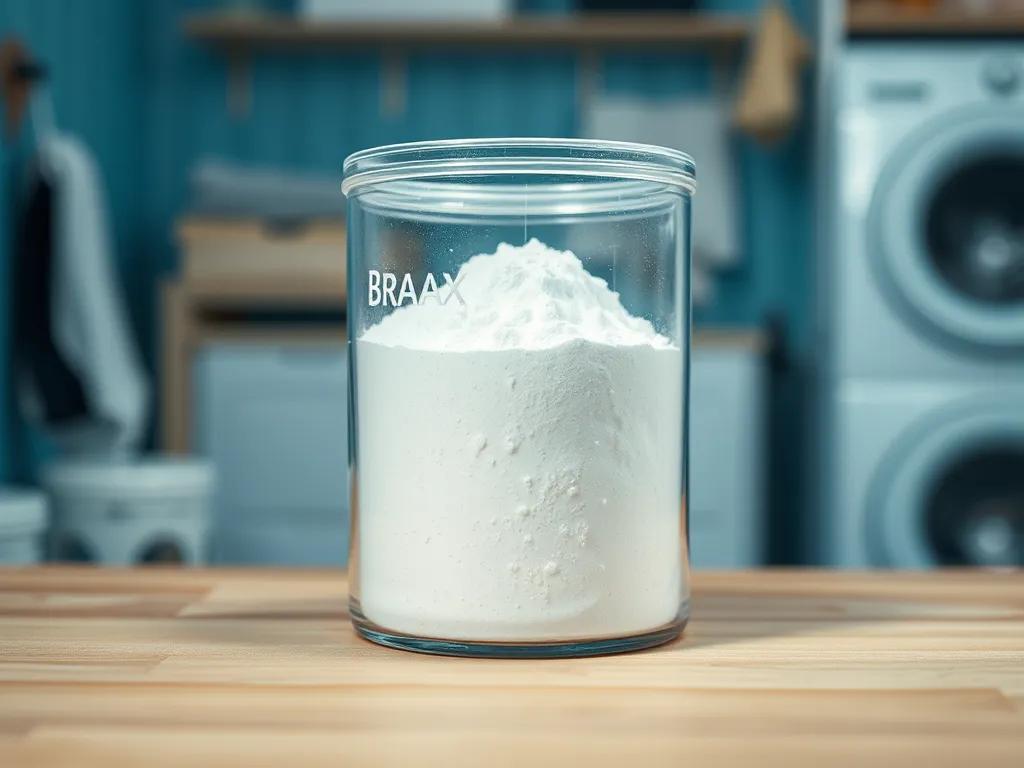Container of borax powder for pool maintenance and calculations