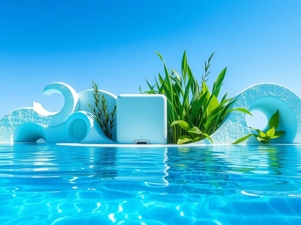 A vibrant pool scene illustrating the question of whether you can get braids wet in the water.