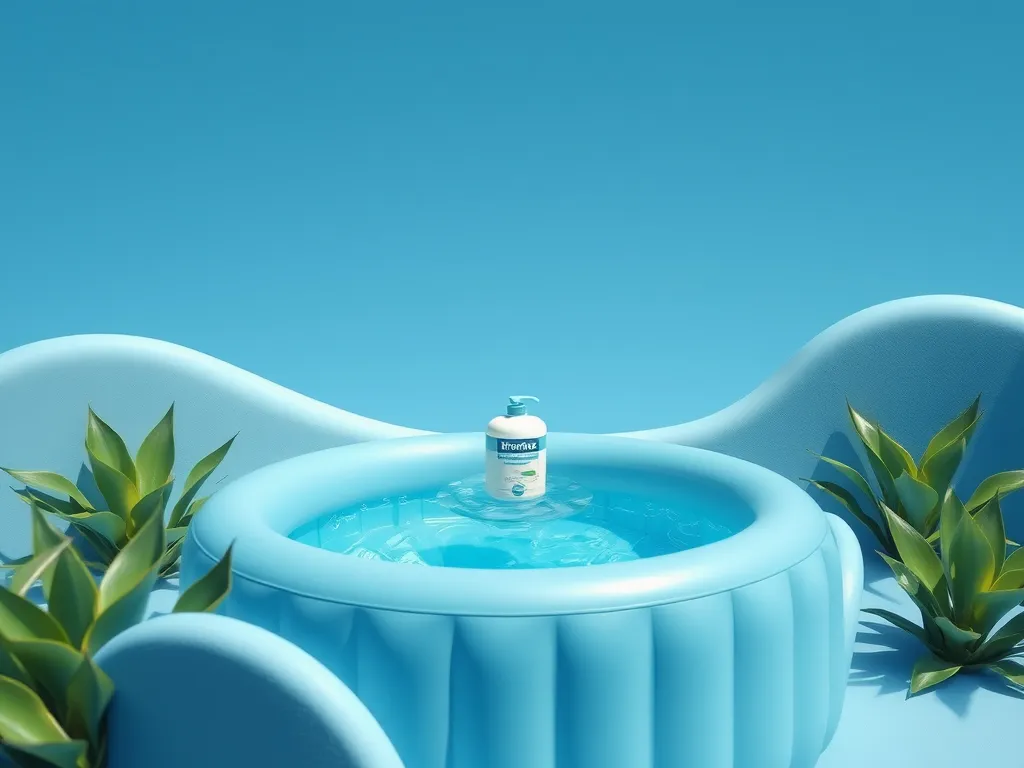 Hot tub with bromine sanitizer, comparing bromine and chlorine for hot tub maintenance