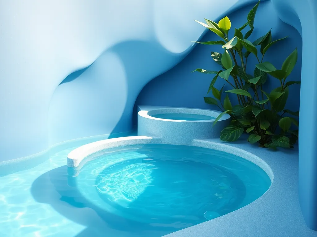 Beautiful pool showcasing the transition from chlorine to bromine treatment.