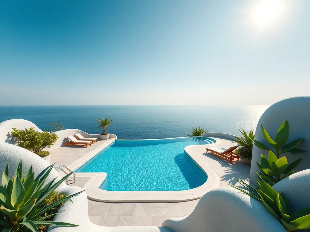 A beautiful pool with clear water, illustrating the effectiveness of Clorox pool chemicals.