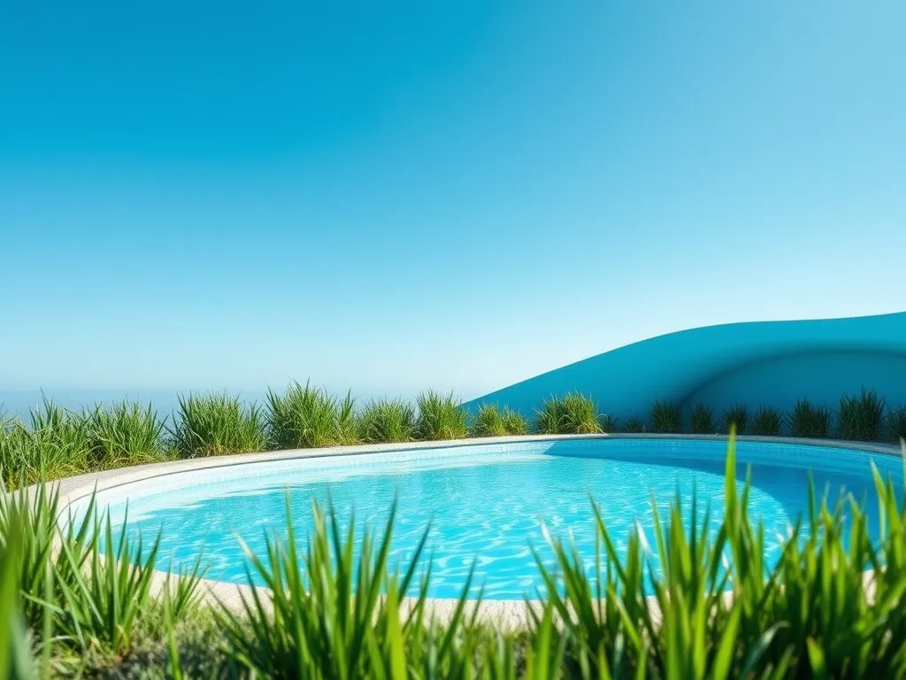 Image of clear water highlighting the coagulation process in water treatment.