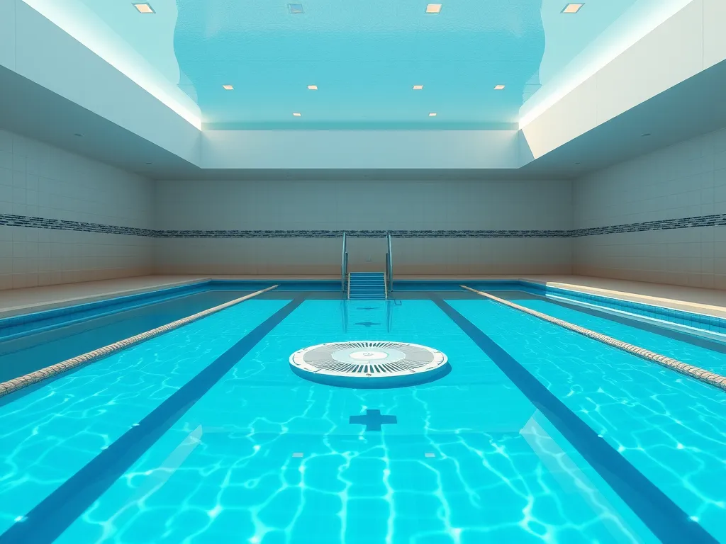 A stunning commercial swimming pool showcasing clear blue water and modern design for recreation.