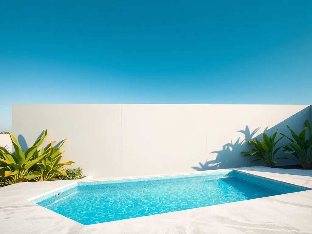 Beautiful concrete pool showcasing cost-effective design options.