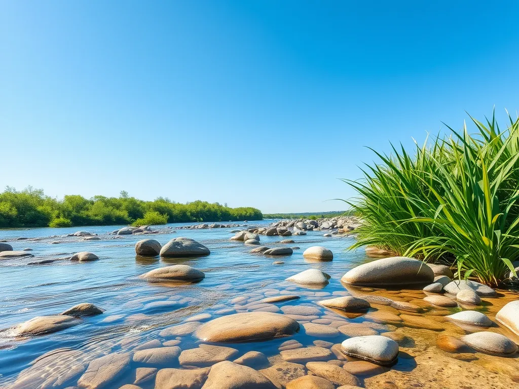 Clear water and smooth stones at Emerald Pools in Zion National Park