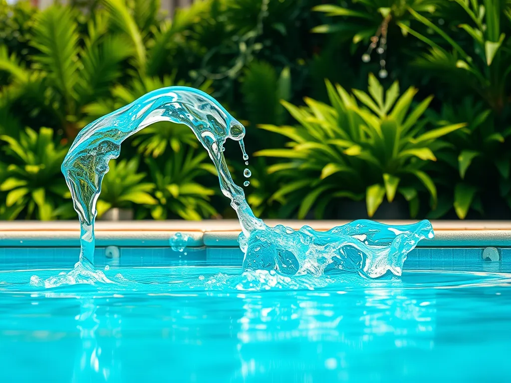 Excess water spilling from pool, potentially damaging the pump