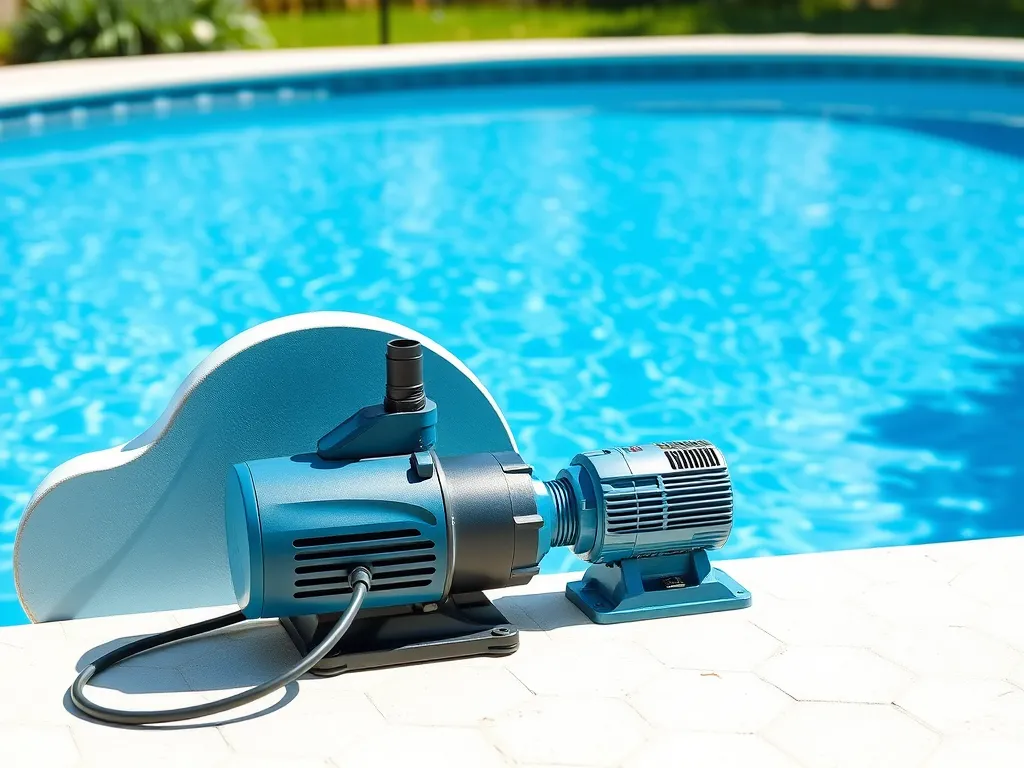 Pool pump setup near the pool, discussing whether an extension cord can be used for a pool pump.
