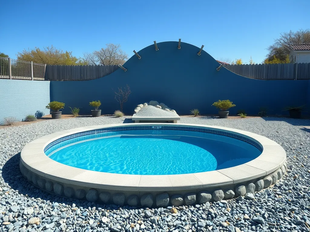 Beautiful fiberglass pool in a backyard setting, illustrating the potential investment for a fiberglass pool cost calculator.