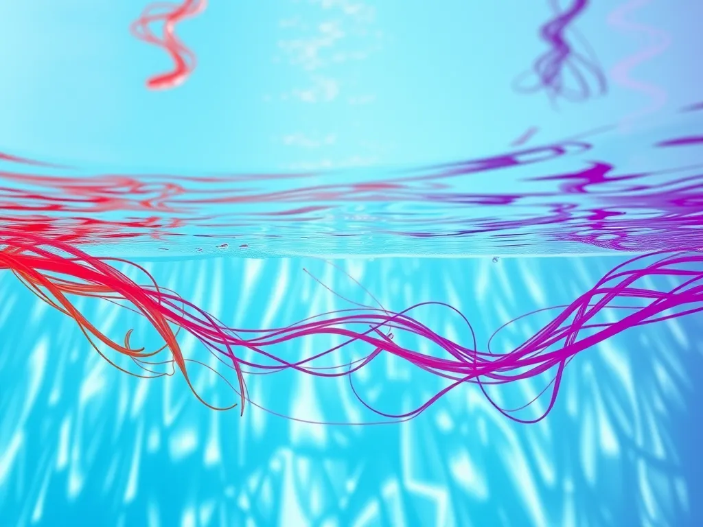 Colorful strands of hair dye swirling in a pool, illustrating whether hair dye comes out in the pool.