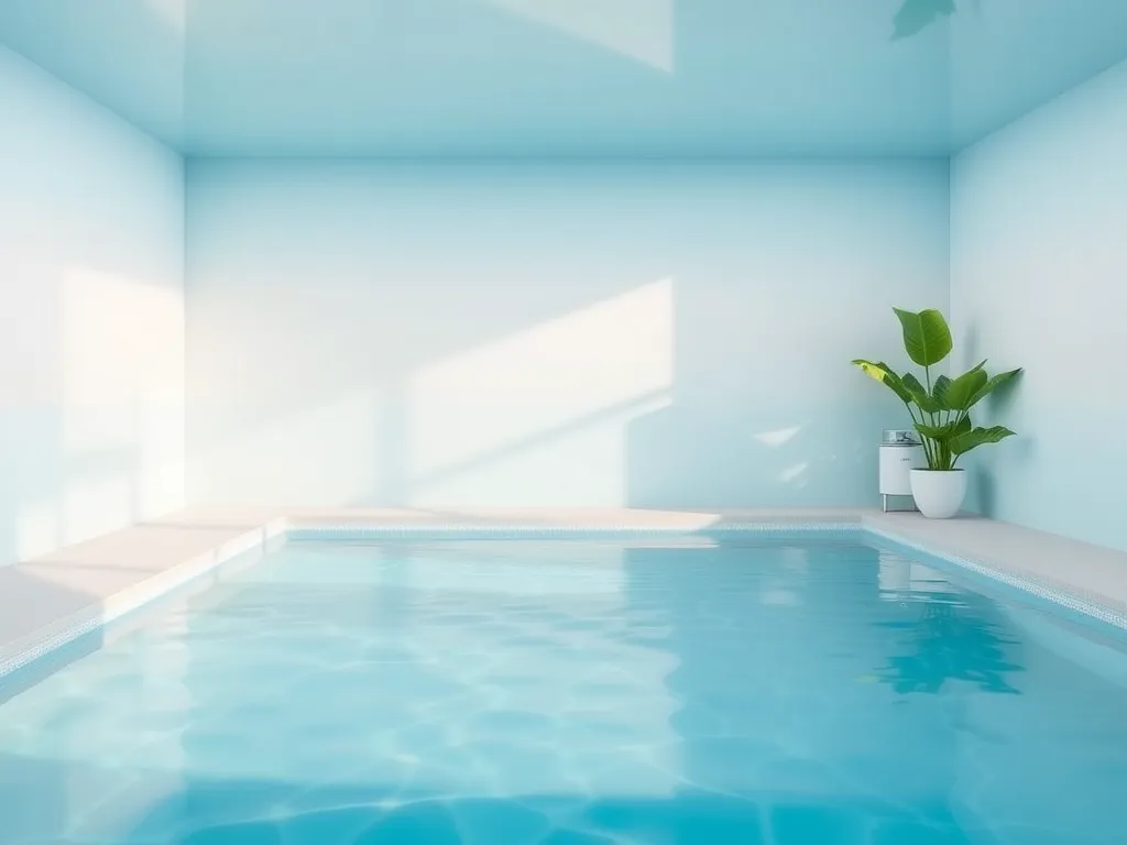 High diving pool interior showcasing clear water and filtration considerations