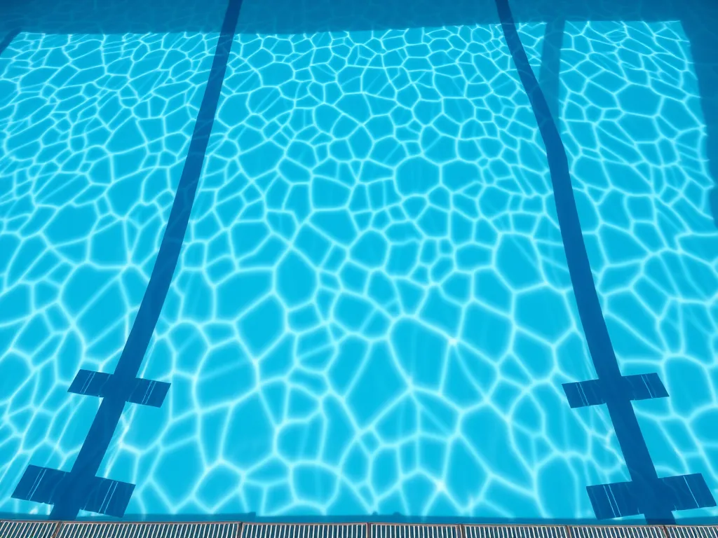 Crystal clear water in a high diving pool, highlighting the importance of specialized filtration needs.