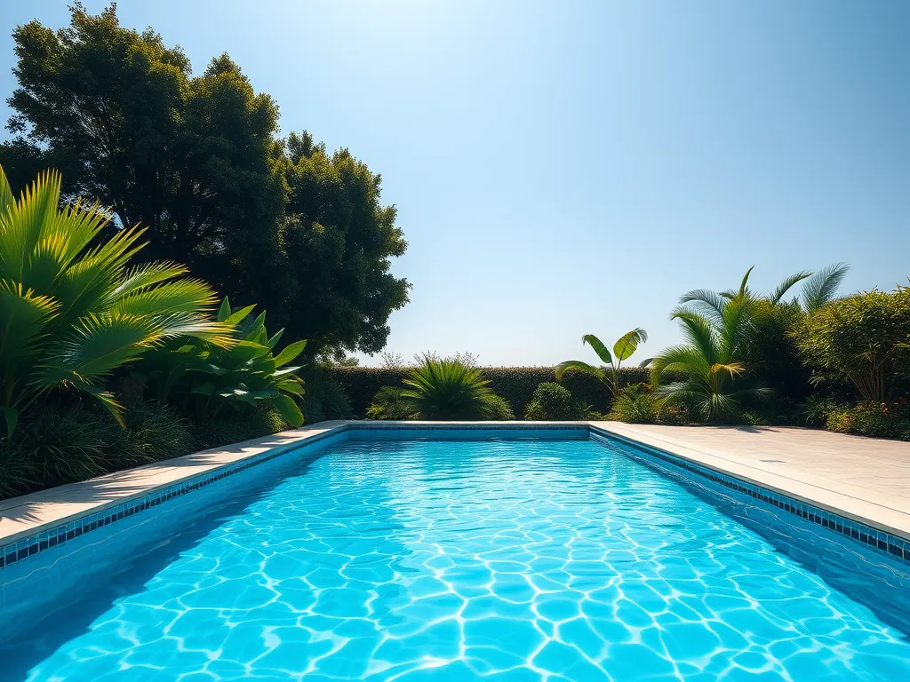 Clear swimming pool image illustrating lifeguard ratio for safety compliance