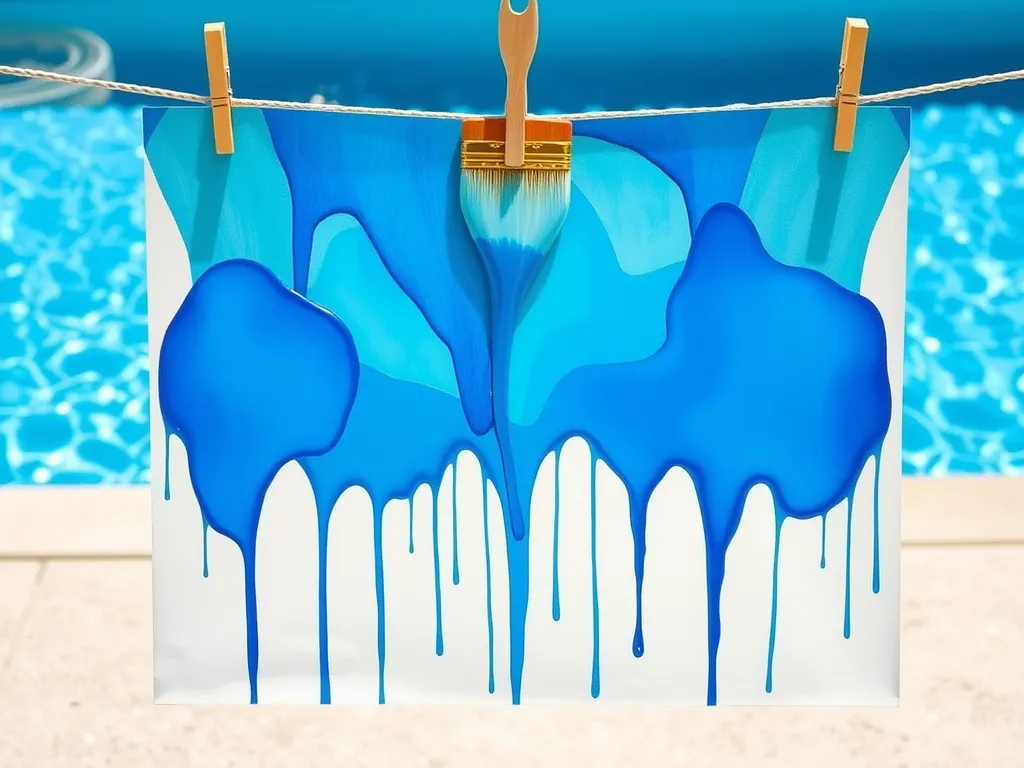 Colorful painted pool noodles showcasing the spray painting technique.