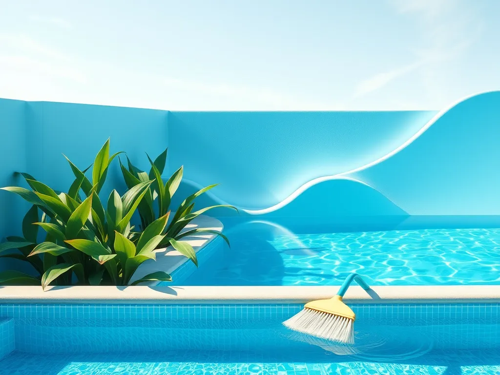 A clean pool with a cover, illustrating how a pool cover can prevent algae growth.