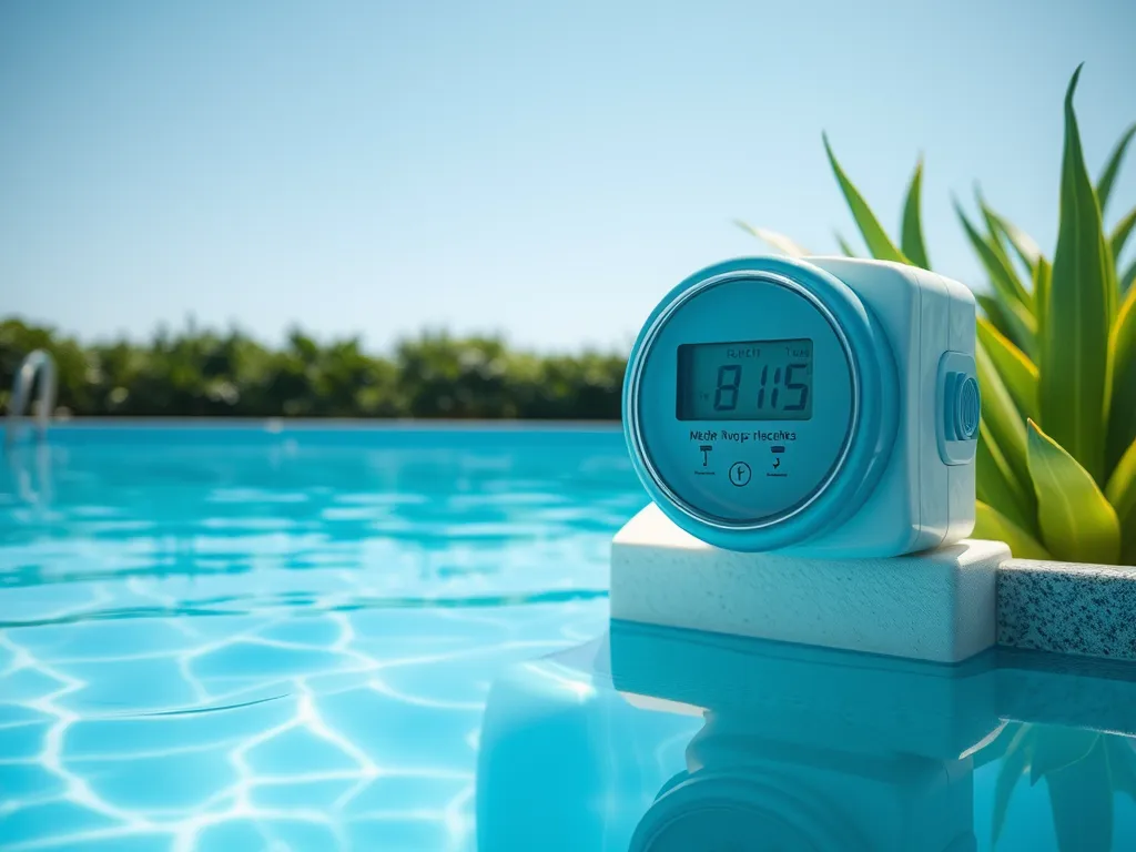 Digital meter illustrating pool electricity consumption for accurate cost calculation