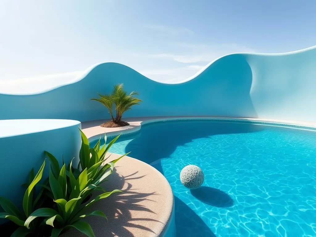 A clear pool showcasing a pool filter setup, related to using a pool filter for pond filtration.