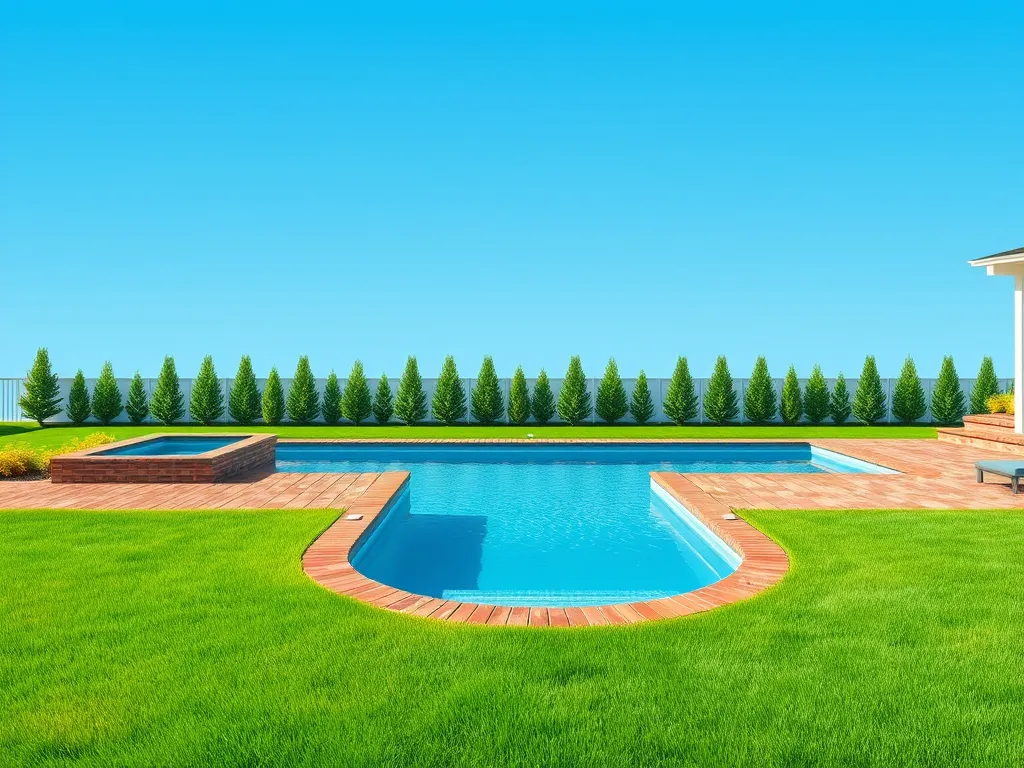 A beautiful pool installed on a wooden deck, showcasing the possibility of adding a pool to deck space.