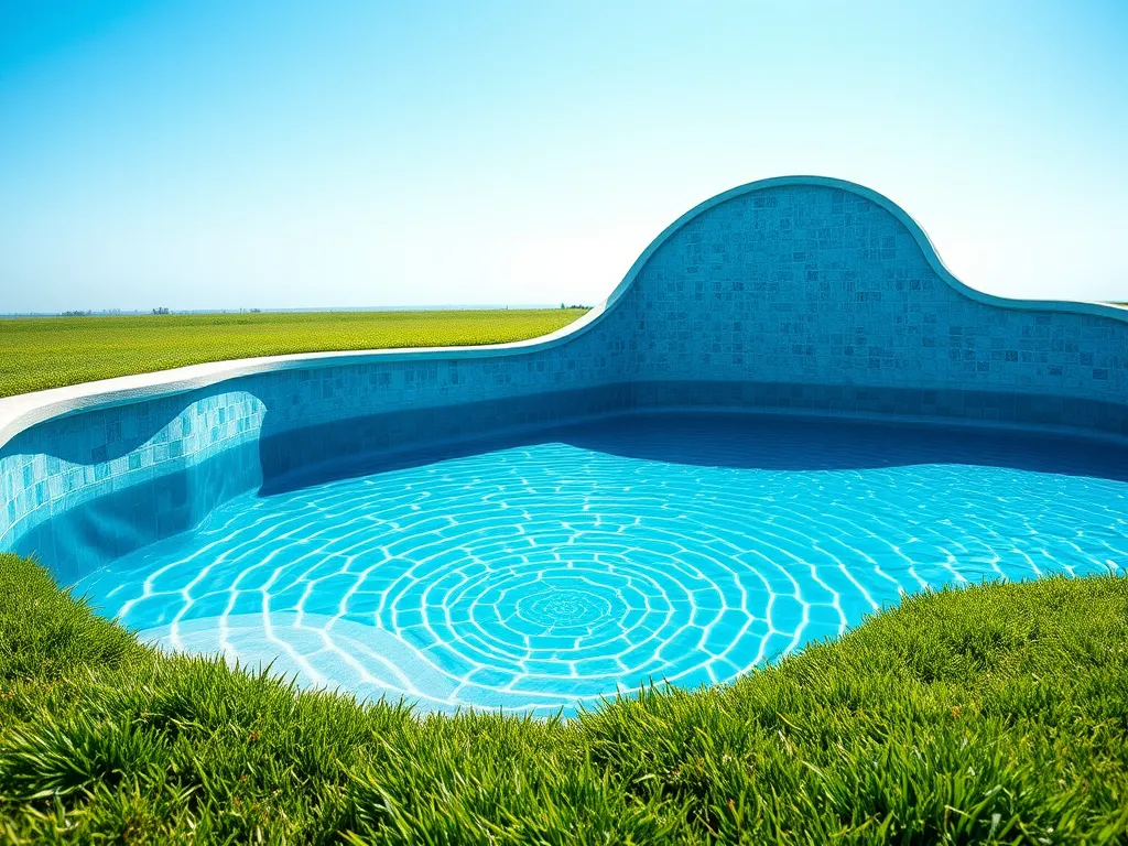 Image of a pool highlighting the importance of calculating sand for proper filtration