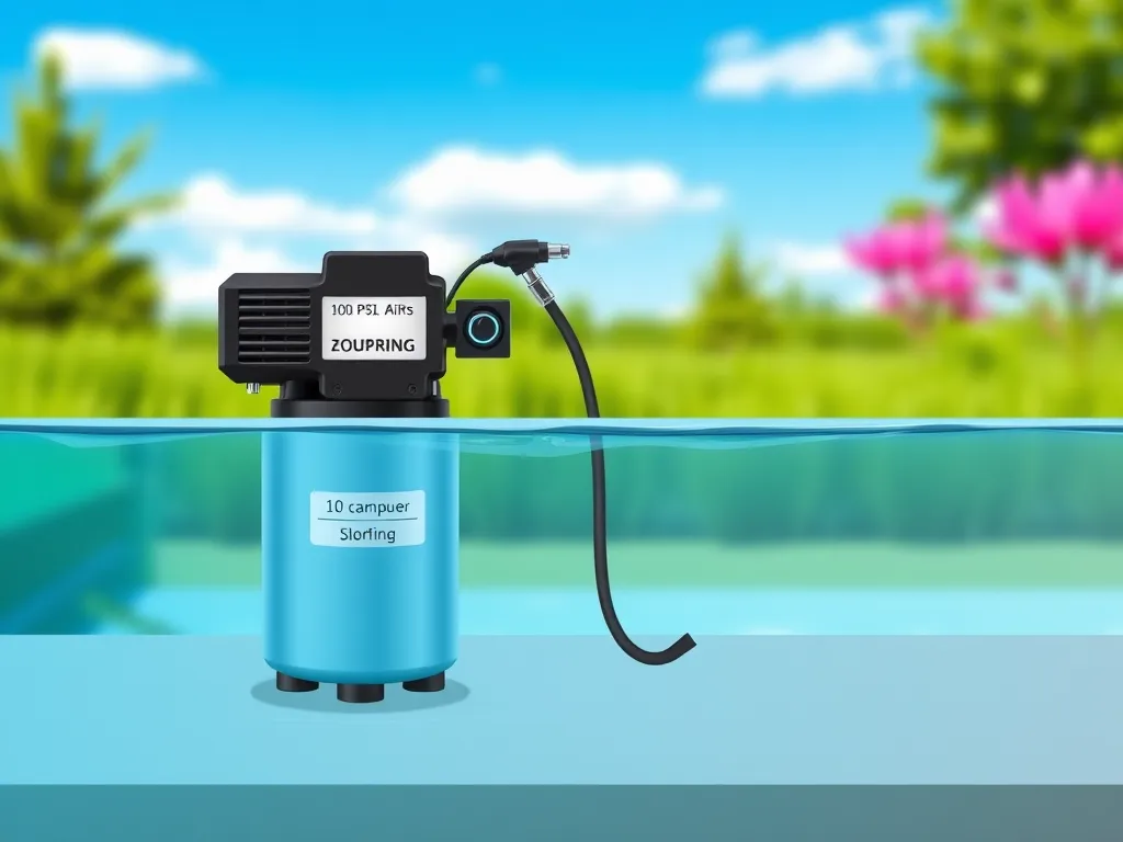 Pool skimmer line being snaked with a pump and hose, illustrating the process of clearing clogs.