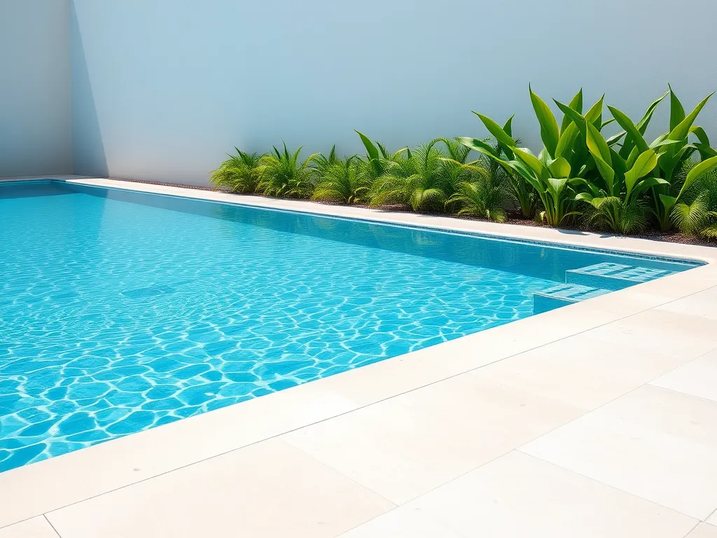 A clean pool with clear water, illustrating the topic of leaving a pool vacuum in overnight.