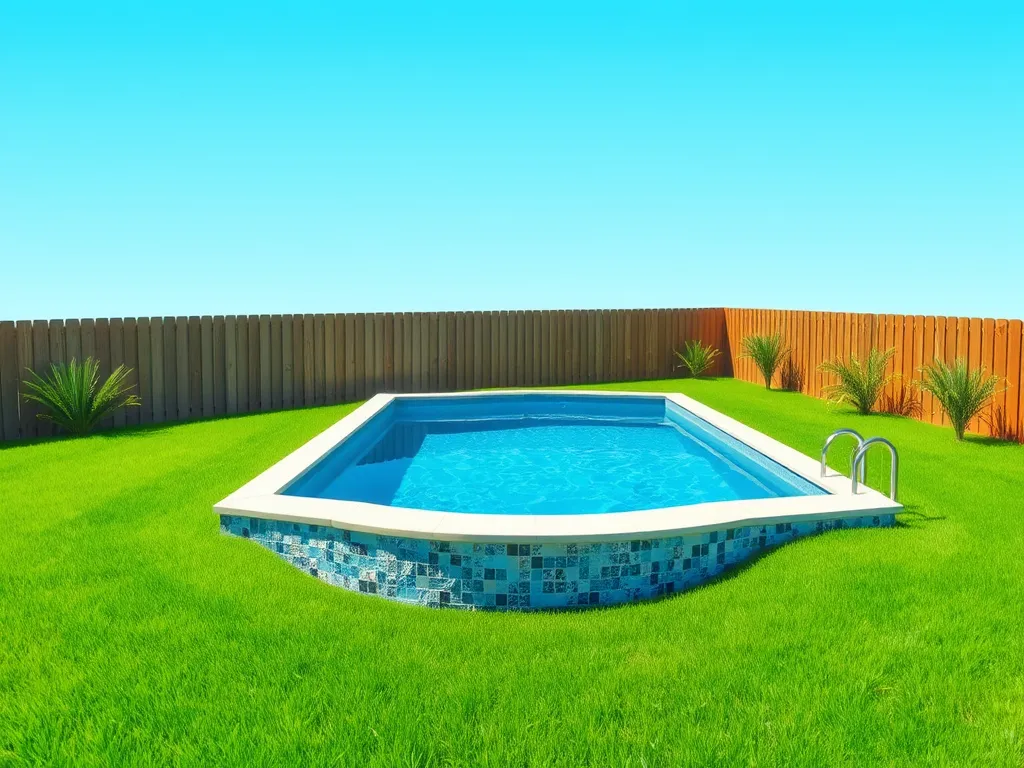 Image of a pool that may have a vacuum left in it overnight