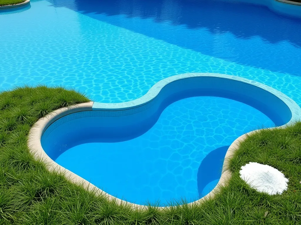 Clear pool water demonstrating the impact of borax on alkalinity and pH levels