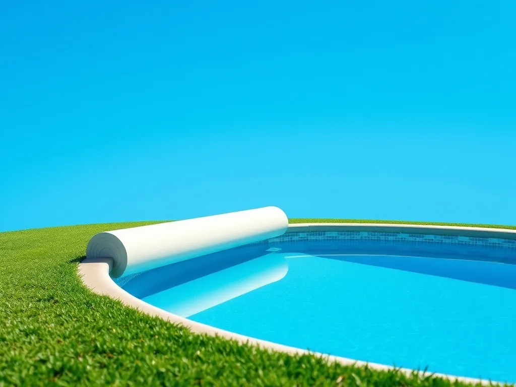 A clean swimming pool filled with water, ideal for discussing pressure washing practices.