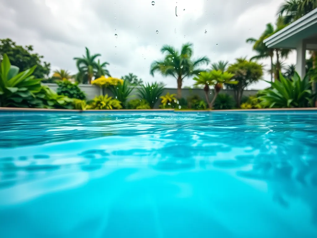 Rainfall impacting pool water alkalinity and pH levels
