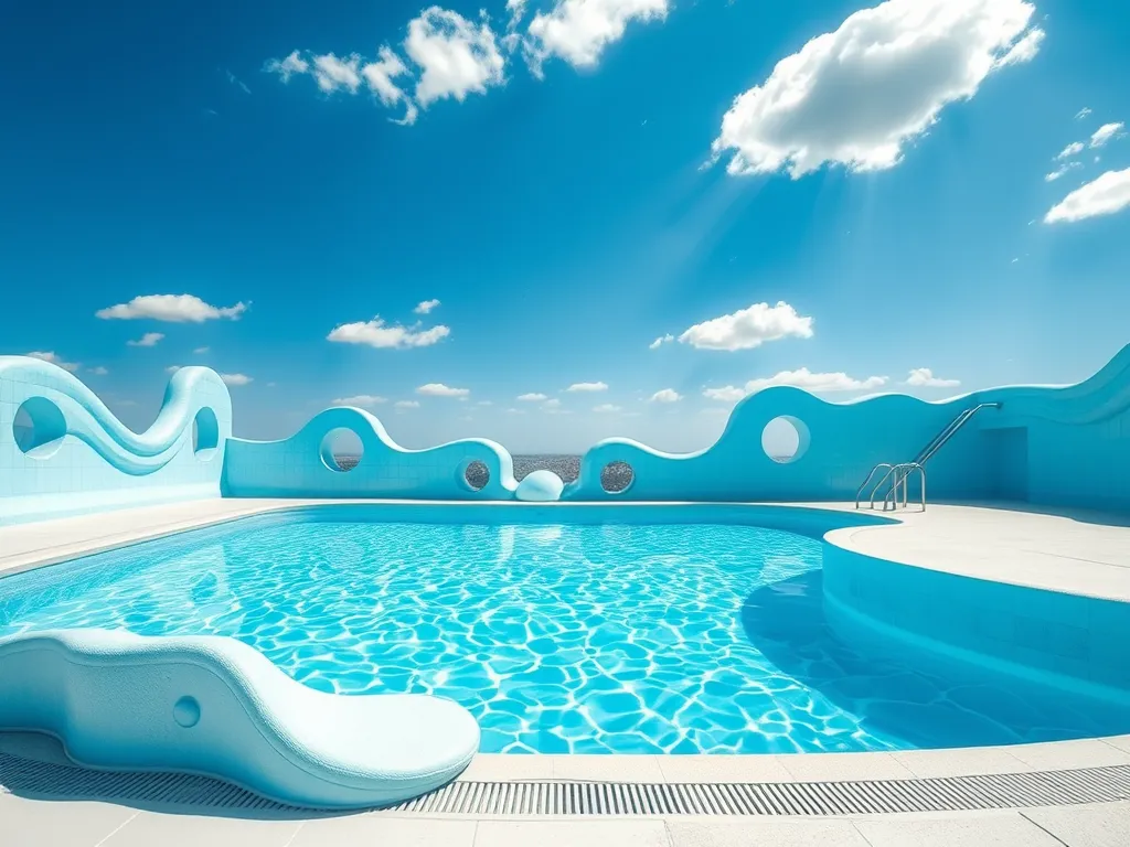 Beautiful swimming pool at Red Roof Inn