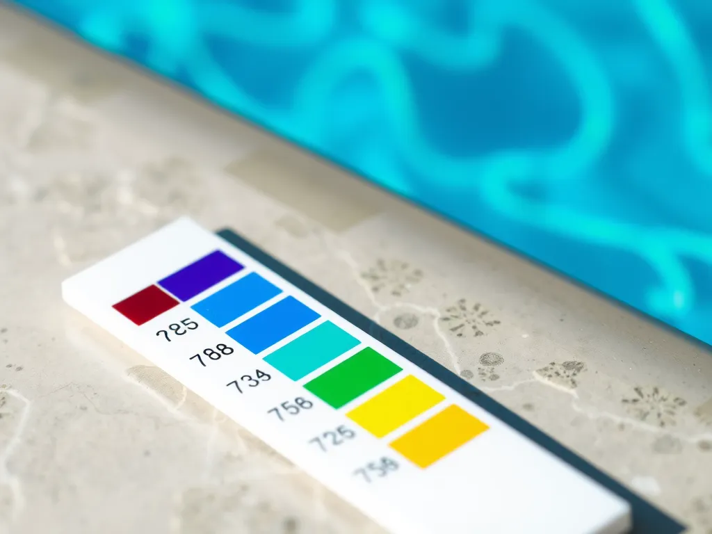 Test strips for measuring chemical levels in saltwater pools
