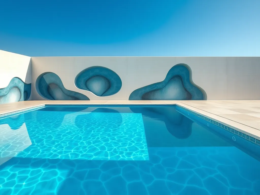 Beautiful stainless steel swimming pool suitable for saltwater use.