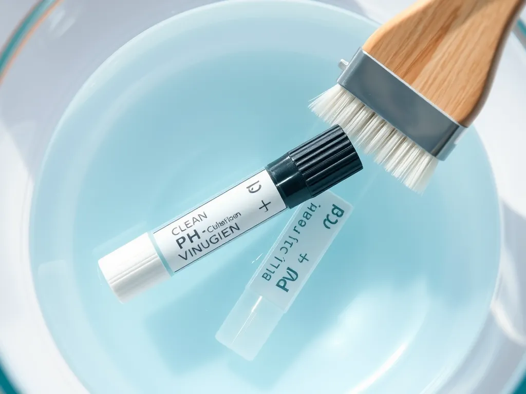 Testing pH levels in a connected modern smart pool