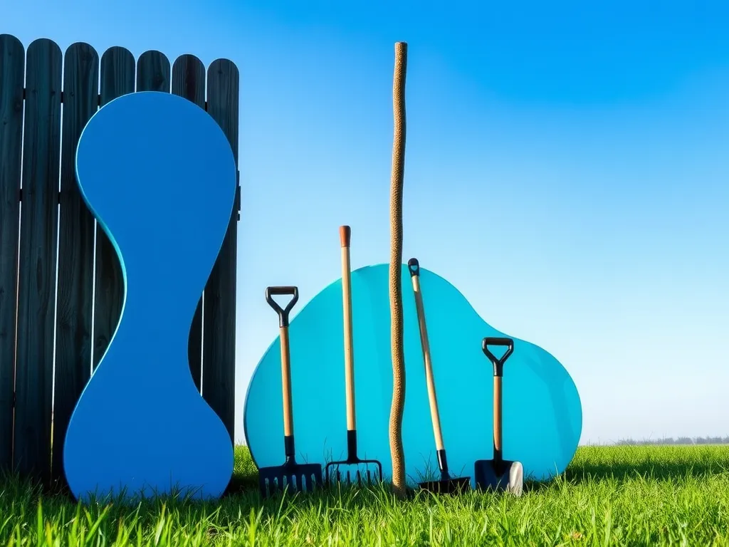 Telescopic pole alongside various pool tools for effective cleaning