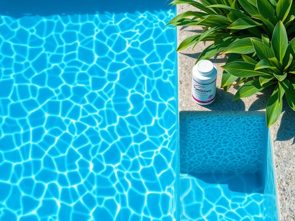 Test strips that measure pH, alkalinity, and sanitizer levels in pool water.