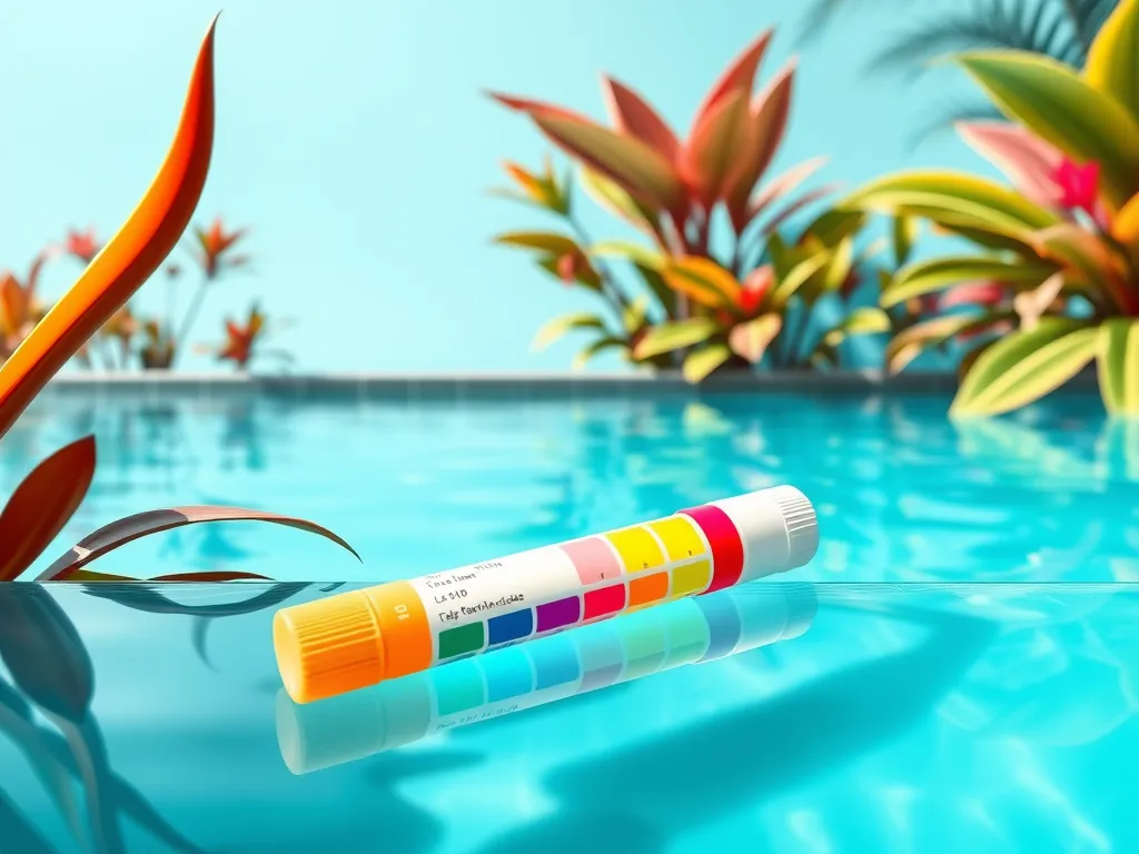 Test strips designed for measuring saltwater pool chemistry and balance.