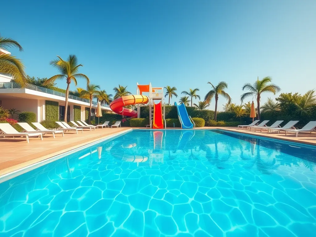 Swimming pool with autofill feature and toilet autofill valve application