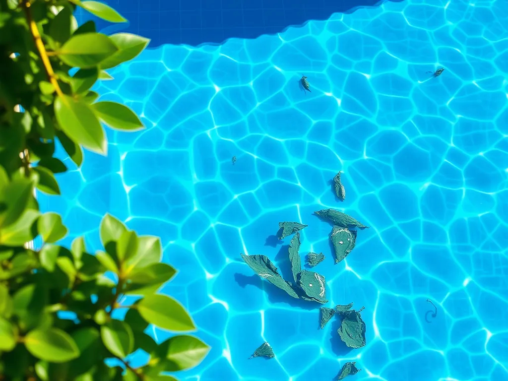 Clear blue water in a vinyl pool showcasing its quality and appeal.