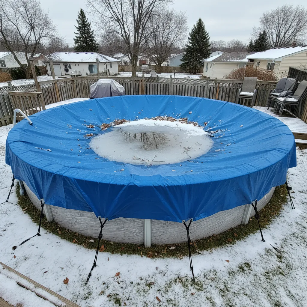 Heavy-Duty Round Winter Pool Cover